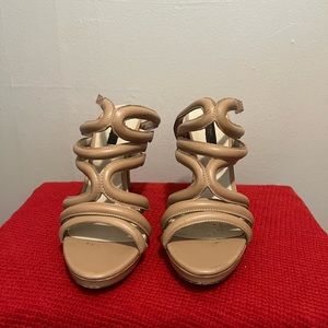 Strappy Nude Zara heels